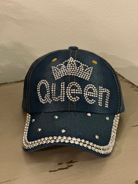(New) Denim Queen Bling Hat