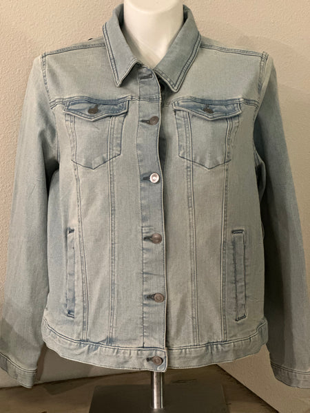 (New) Pretty Lady - Custom  “Reworked”  Denim Jacket Plus Size 2X
