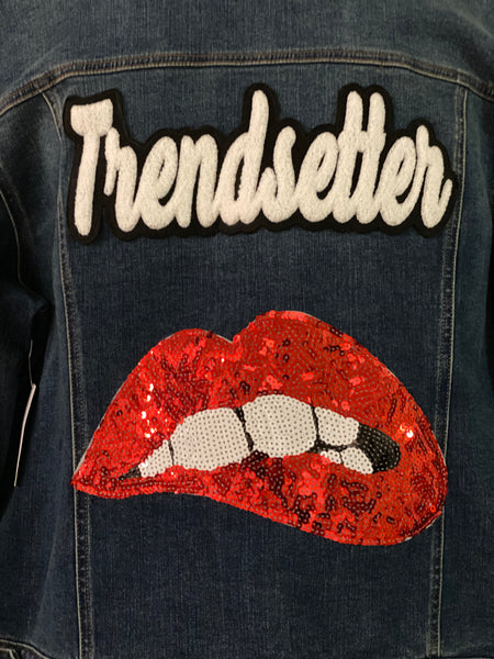 (New) Trendsetter  - Custom “Reworked” Denim Jacket Plus Size 3X