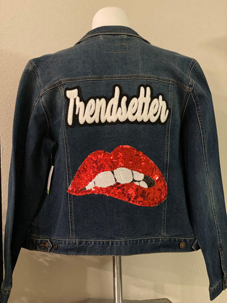 (New) Trendsetter  - Custom “Reworked” Denim Jacket Plus Size 3X