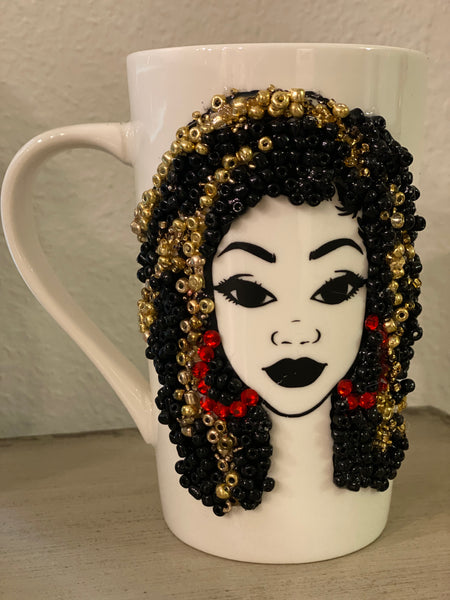 (New) Locs Diva - Large Bling Coffee Mug