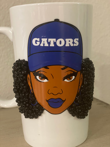 (New) Gator Queen - Large Bling Coffee Mug