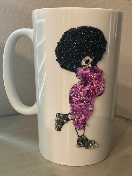 (New) Sassy Diva  - Large Bling Coffee Mug