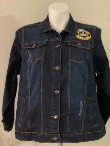 (New) Self-Made - Custom  “Reworked”  Denim Jacket Plus Size 2X