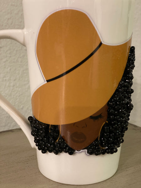 (New) Sophisticated Lady  - Large Bling Coffee Mug